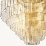 Lustre Rond en Verre Transparent Impérial 104cm