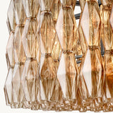 Lustre Rond en Verre Fumé Venezia 93cm