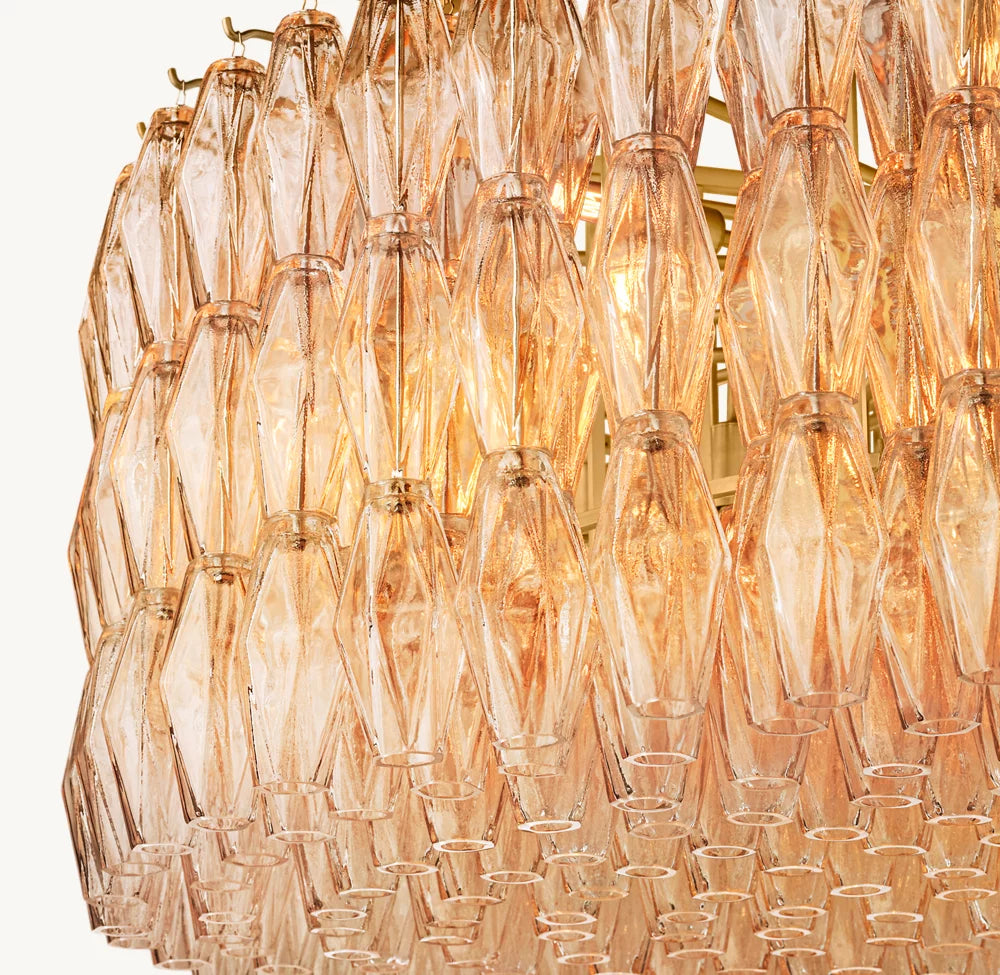 Lustre Haut de Gamme en Verre Transparent "Venezia" '119