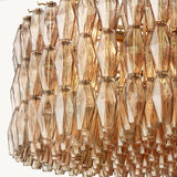 Lustre Rond en Verre Fumé Venezia 156cm