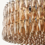 Lustre Rond en Verre Fumé Venezia 118cm