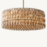 Lustre Rond en Verre Fumé Venezia 118cm