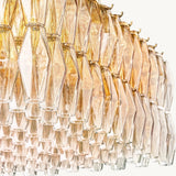 Lustre Rectangulaire en Verre Fumé Venezia 188cm