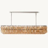 Lustre Rectangulaire en Verre Fumé Venezia 188cm