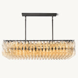 Lustre Rectangulaire en Verre Transparent Venezia 137cm