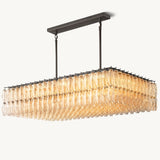 Lustre Rectangulaire en Verre Transparent Venezia 137cm
