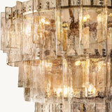 Lustre Rond à Plusieurs Niveaux en Verre Fumé Orsay 91cm
