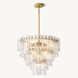 Lustre Rond à Plusieurs Niveaux en Verre Orsay 91cm