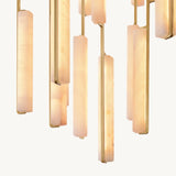 Lustre Bellmont en Albâtre Rond 142cm