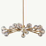 Lustre Rond Crystal Snow 122cm